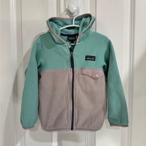 Patagonia Two-Tone Mint and Grey Fleece Jacket